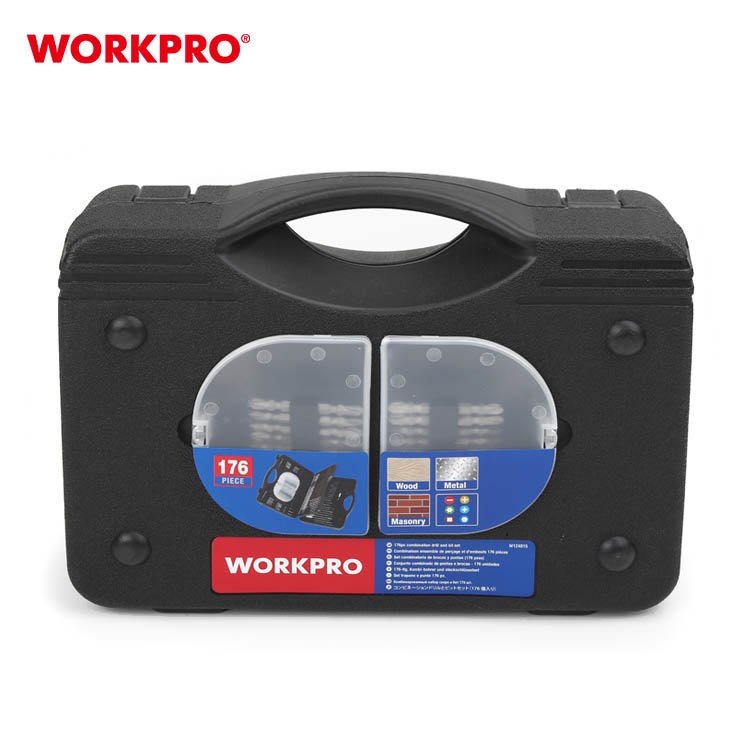 WORKPRO 176PC PTA Power Tool Accessories Combination Drill Tool Set Drill Bit Set