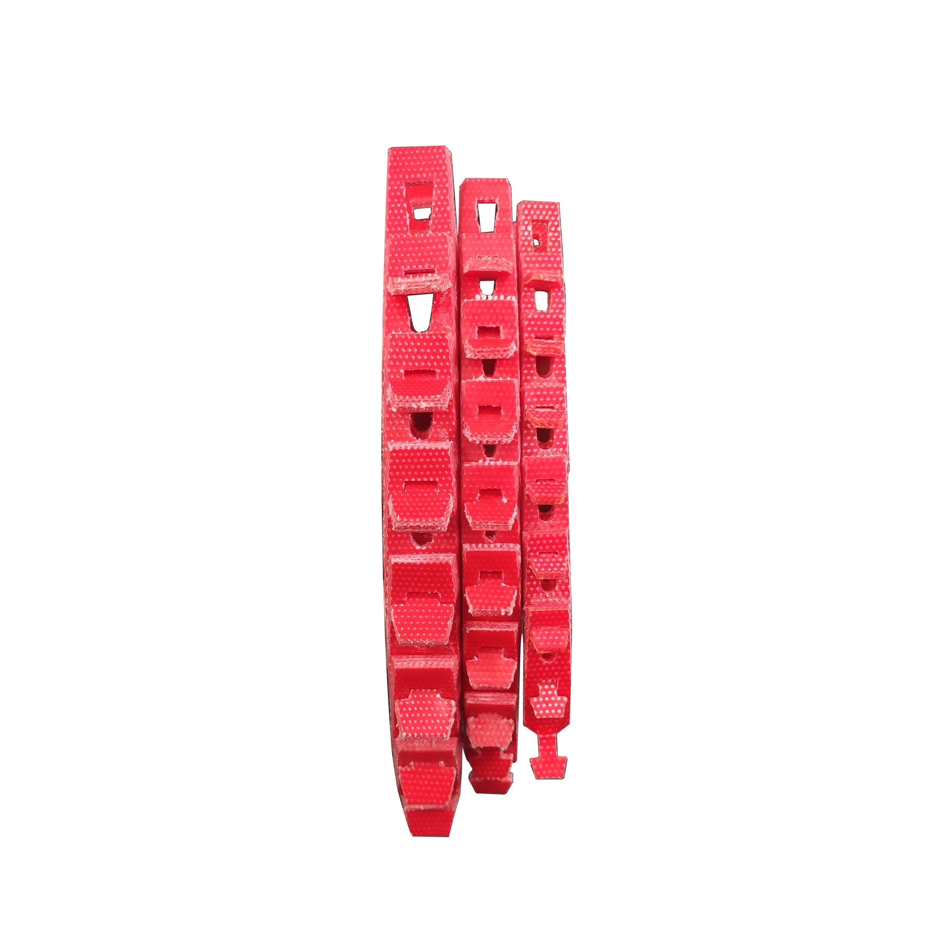 China Manufacturer Adjustable 13mm 17mm Red Type Power Transmission Drive Twist PU Link V Belt for Machine