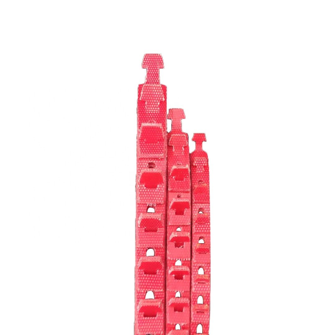 China Manufacturer Adjustable 13mm 17mm Red Type Power Transmission Drive Twist PU Link V Belt for Machine