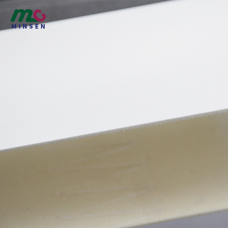 Manufacturer customized dimension 1mm-5mm white flat PVC food conveyor belt