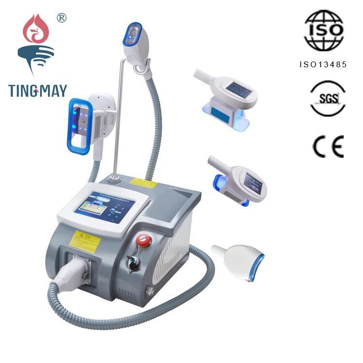 Cool Tech 360 Degree Double Chin Removal 3 Cryo Criolipolisis Machine Fat Freezing Slimming Machine