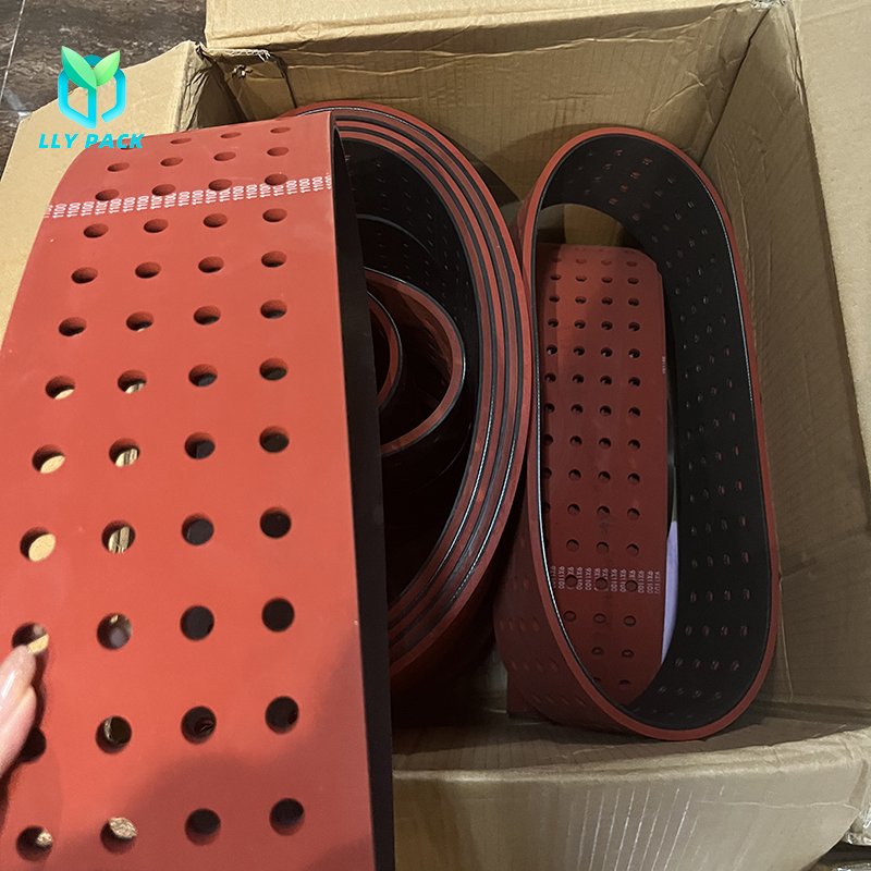 Rubber Flat Transmission Conveyor Belts Laminating Machinery Packing Machine