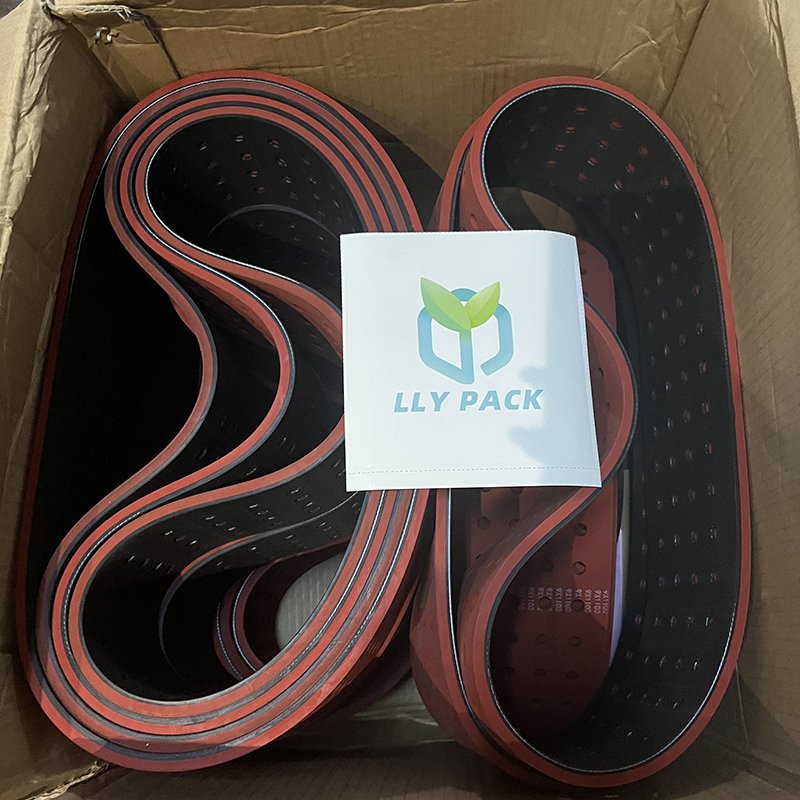 Rubber Flat Transmission Conveyor Belts Laminating Machinery Packing Machine