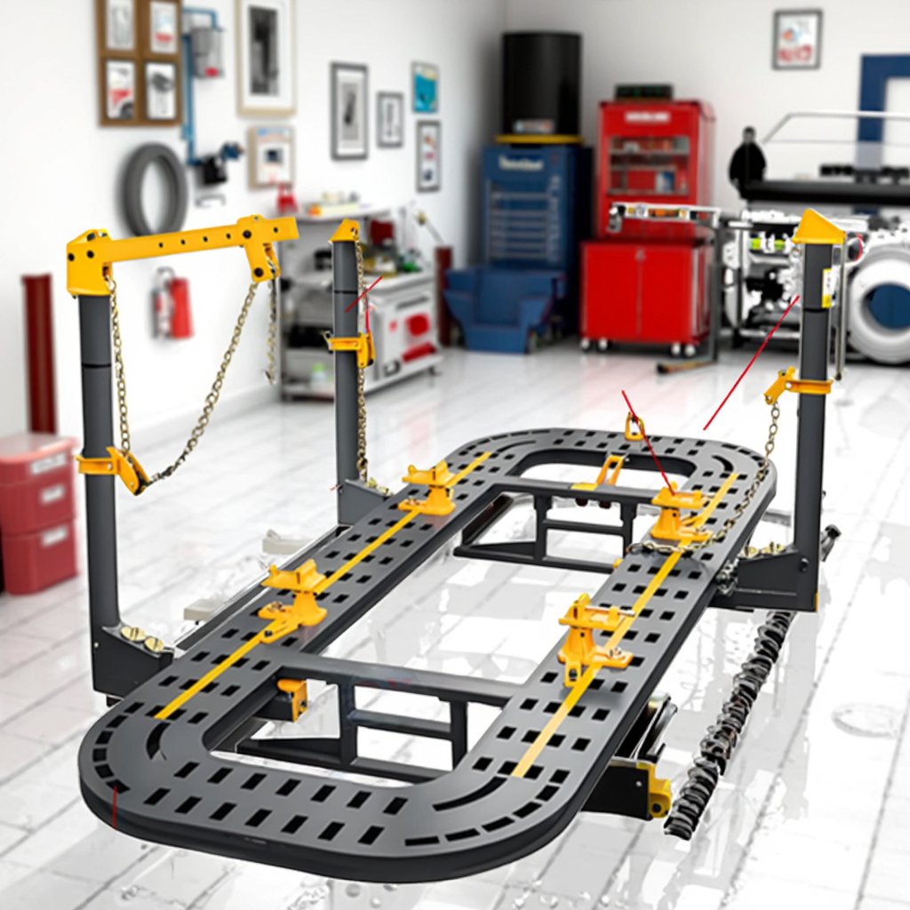 Manganese Steel Whole Plate Auto Body Repair Calibration Instrument Girder Lift Frame Machine for Car Body Repair