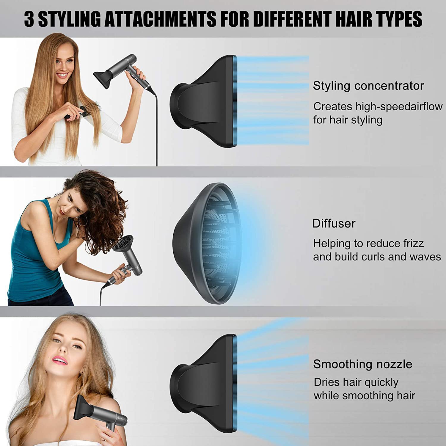 Professional 2000w Full Body and Shine Pro Super Light Weight Powerful Quiet Ionic Hair Dryer Makes Healthier Hair Drying