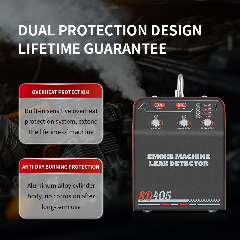 Solary SD405 Auto Engine Analyzer Smoke Leak Detector for Intake Exhaust Cooling Oil Leak Testing Systems