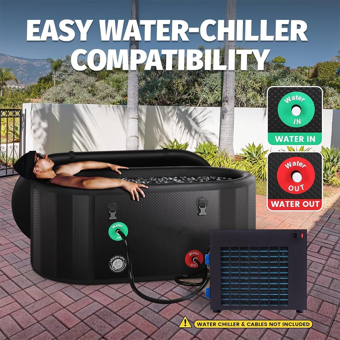 2025 Cold Plunge Chiller Manufacturer Water Chiller 1hp with Ice Tub Cooling Equipment for Sale