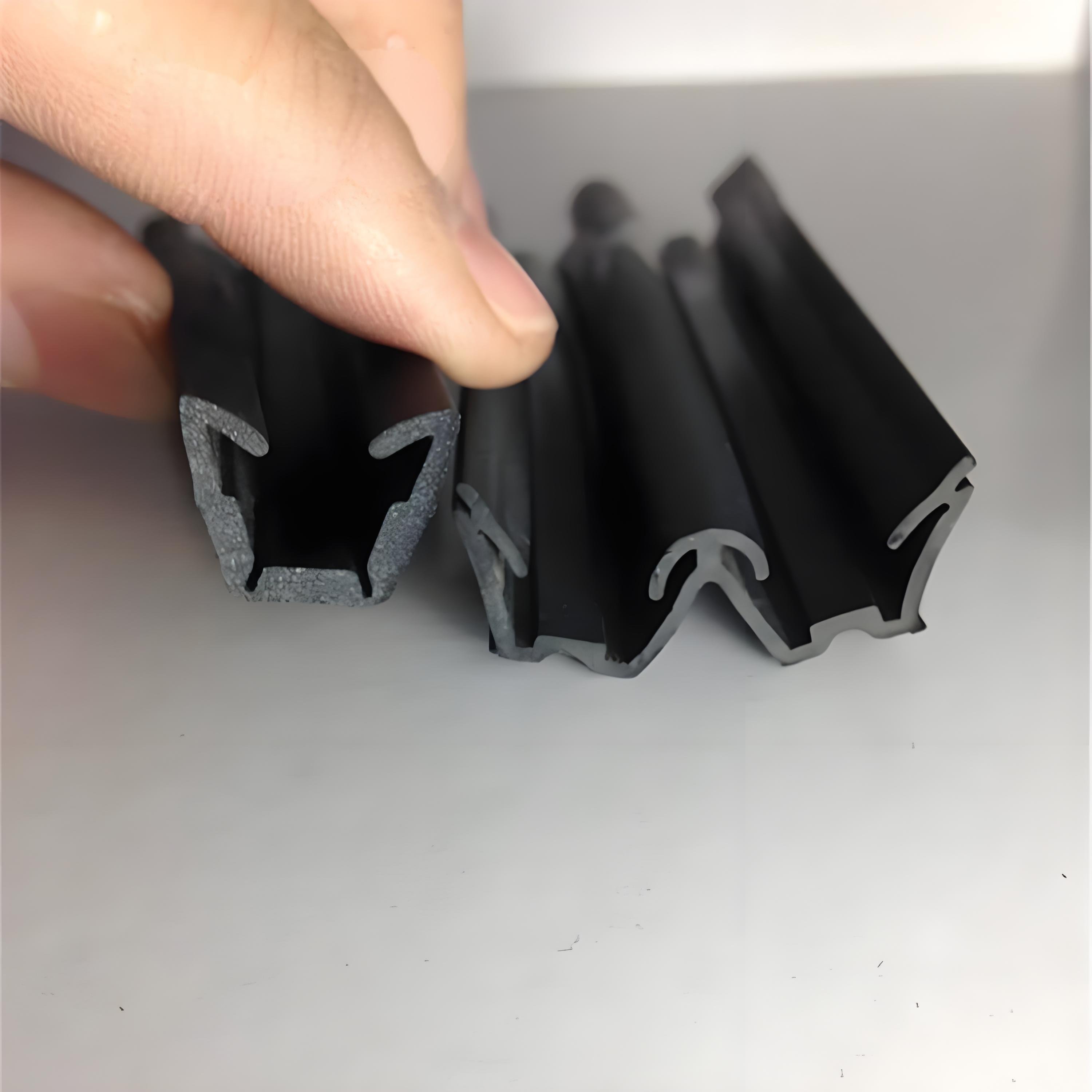 Customizable EPDM Weather Stripping Flexible Flocked Rubber Glass Run Channel for Universal RV Bus Truck Windows Cutting