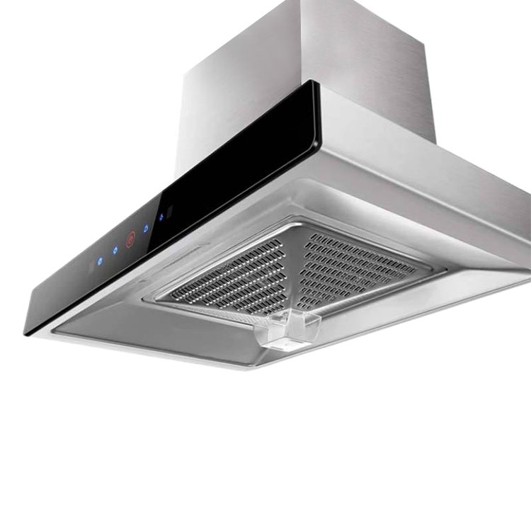 Top Suction Range Hood Suction European -style Home Kitchen 600mm Key Pump Range Hood