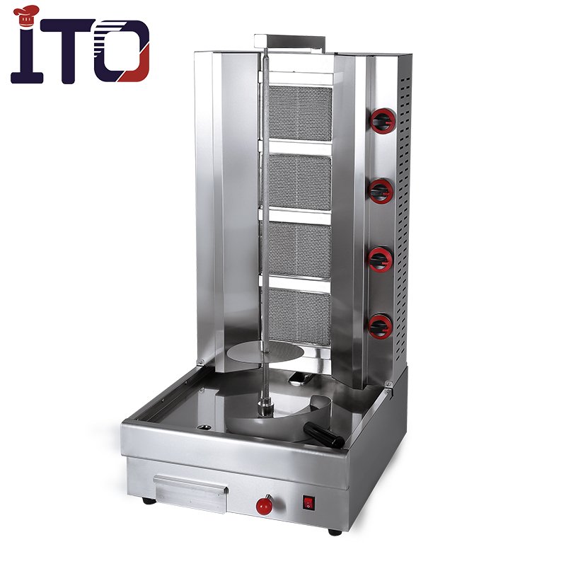 Hot Selling Stainless Steel Auto Gas Doner Kebab Machine Gas Shawarma burner