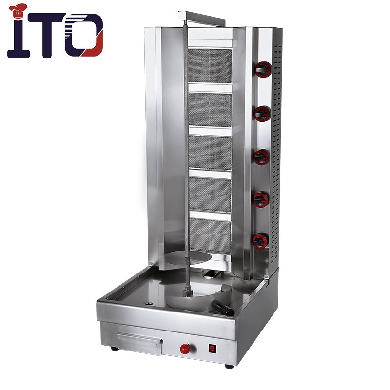 Hot Selling Stainless Steel Auto Gas Doner Kebab Machine Gas Shawarma burner