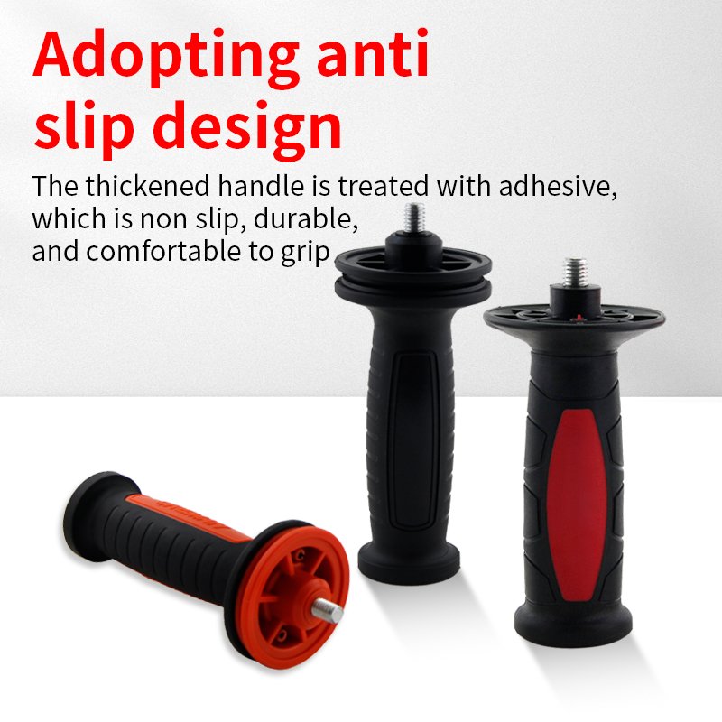 M8 M10 Thread Auxiliary Plastic Handle for 100/125 Angle Grinder Handle Polishing Machine Power Tool Accessories