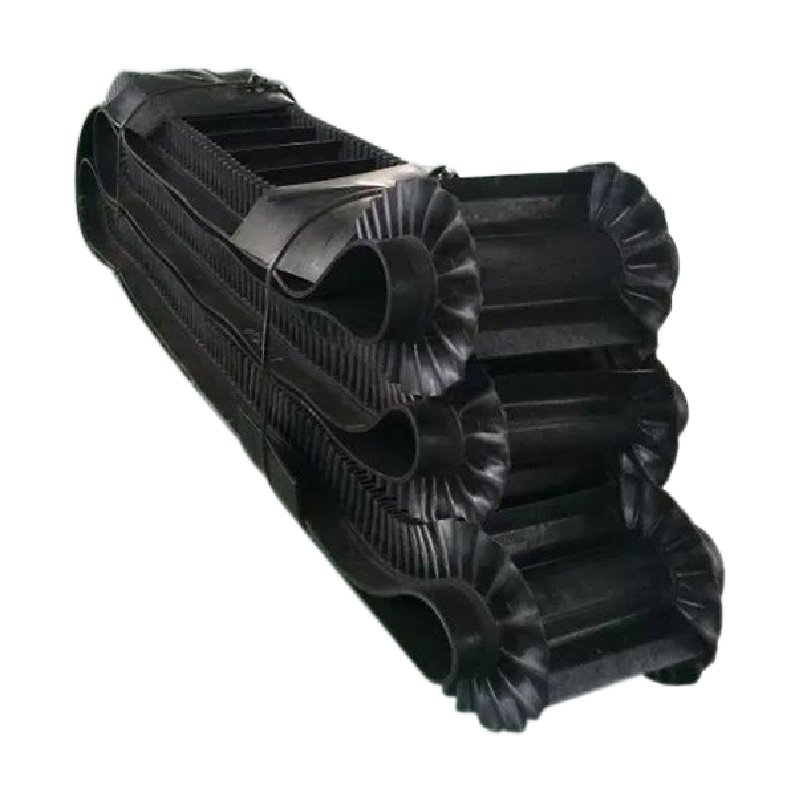 New High-Angle Agriculture Belt Conveyor with Baffle for Conveying
