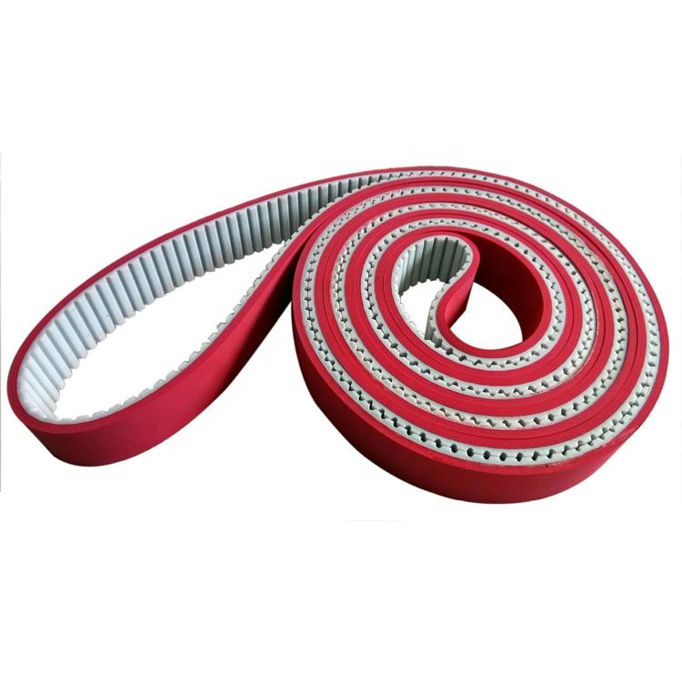 Industrial polyurethane belts AT5/10/15/20 PU timing belt with red polyurethane APL coating