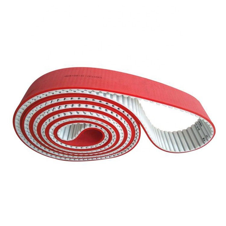 Industrial polyurethane belts AT5/10/15/20 PU timing belt with red polyurethane APL coating