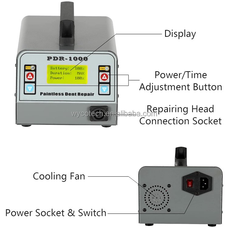 Electric Automotive Paintless Dent Repair Machine Electromagnetic Induction Pit Repair Heater for Removing Dent Sheet Metal