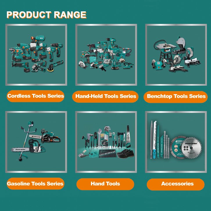 Power Action Electric Industrial Brush-less DC18V 20V 115mm Cordless Angle Grinder BAG20