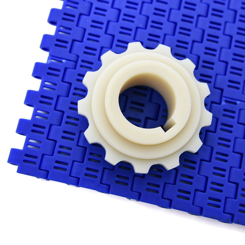 5935 5936 5938 Plastic Flat Top Chain Assembly Line Modular Conveyor Belt With Sprockets