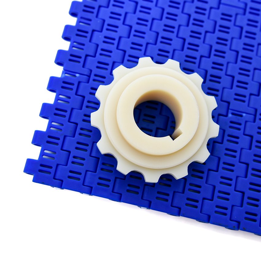 5935 5936 5938 Plastic Flat Top Chain Assembly Line Modular Conveyor Belt With Sprockets