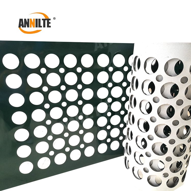 Annilte Customized conveyor belt factory Perforated conveyor belts Punching conveyor pvc belts with holes