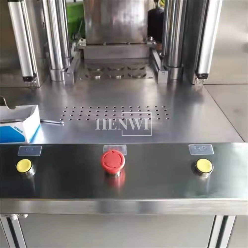 Henwi Full-Auto Powder Pressing Machine Concealer Palette Color Cosmetic Makeup Eye Shadow Pressor Press Compacting Equipment