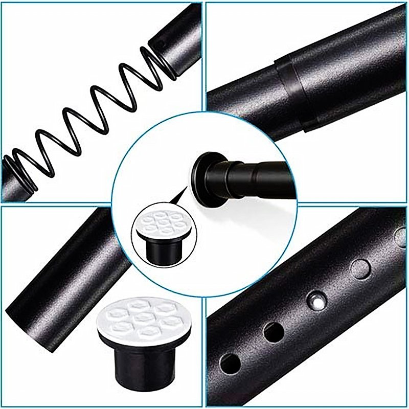 Multi-purpose Extendable Bath Shower Curtain Pole Rod Anti-slip Strong Load-bearing Stainless Steel Adjustable Telescopic Rod