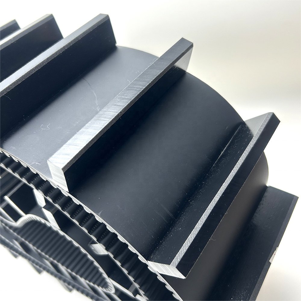 HTD 5M 8M 14M PU Timing Belt with Customized Black Cleats PU Synchronous Belt