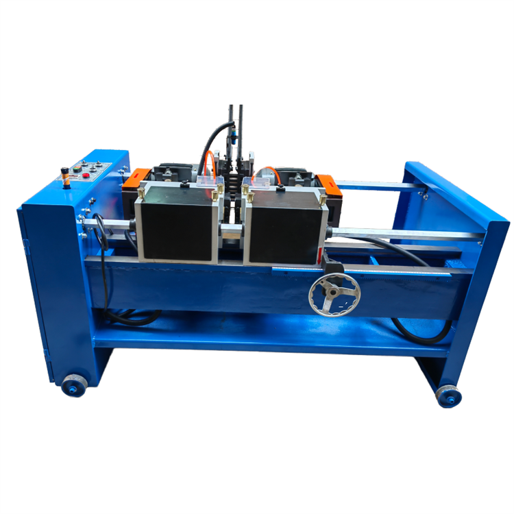 Chamfering machine double head metal round solid bar flat head CNC chamfering machine pipe end deburring