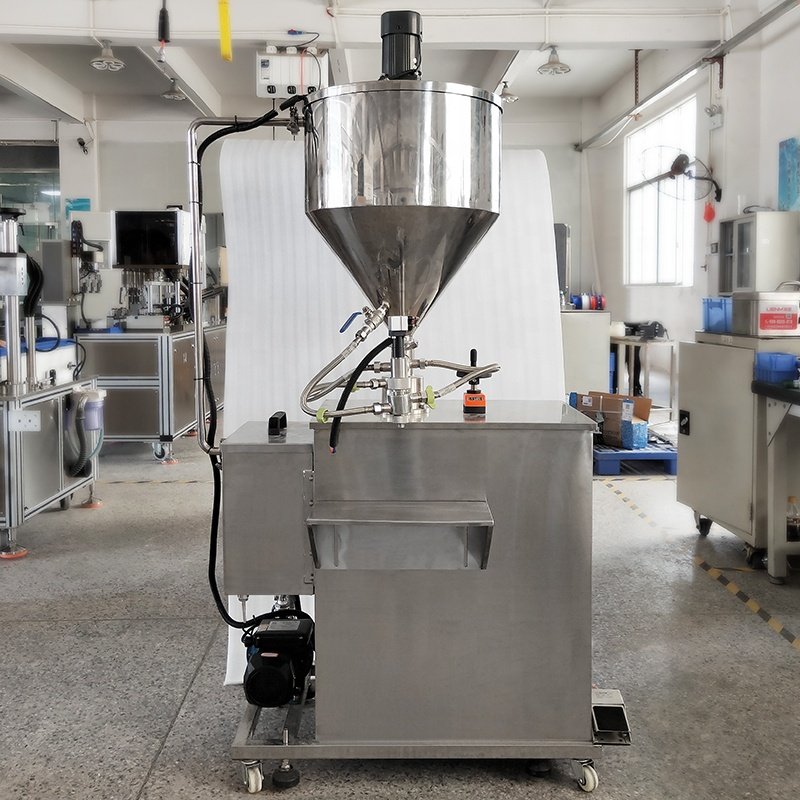 Vaseline Petroleum Jelly Filling Machines Honey Paste Body Cream Mixing Filler Equipment Small Custom Mini Hot Sauce Case 45L