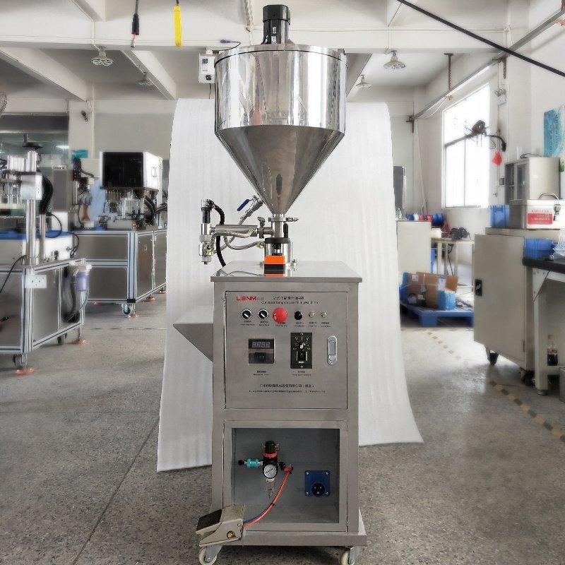 Vaseline Petroleum Jelly Filling Machines Honey Paste Body Cream Mixing Filler Equipment Small Custom Mini Hot Sauce Case 45L