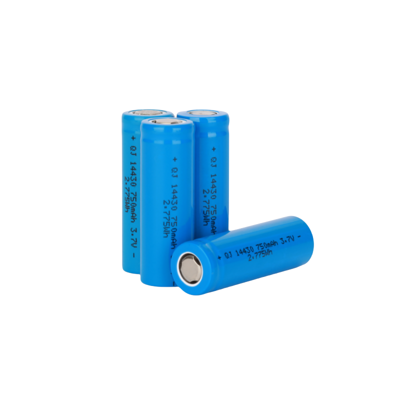 Wholesale 14430 3.7V 750mAh Recycle Cyclic Charging Rechargeable Cylindrical Digital Lithium Li-Ion Batteries Battery Cells