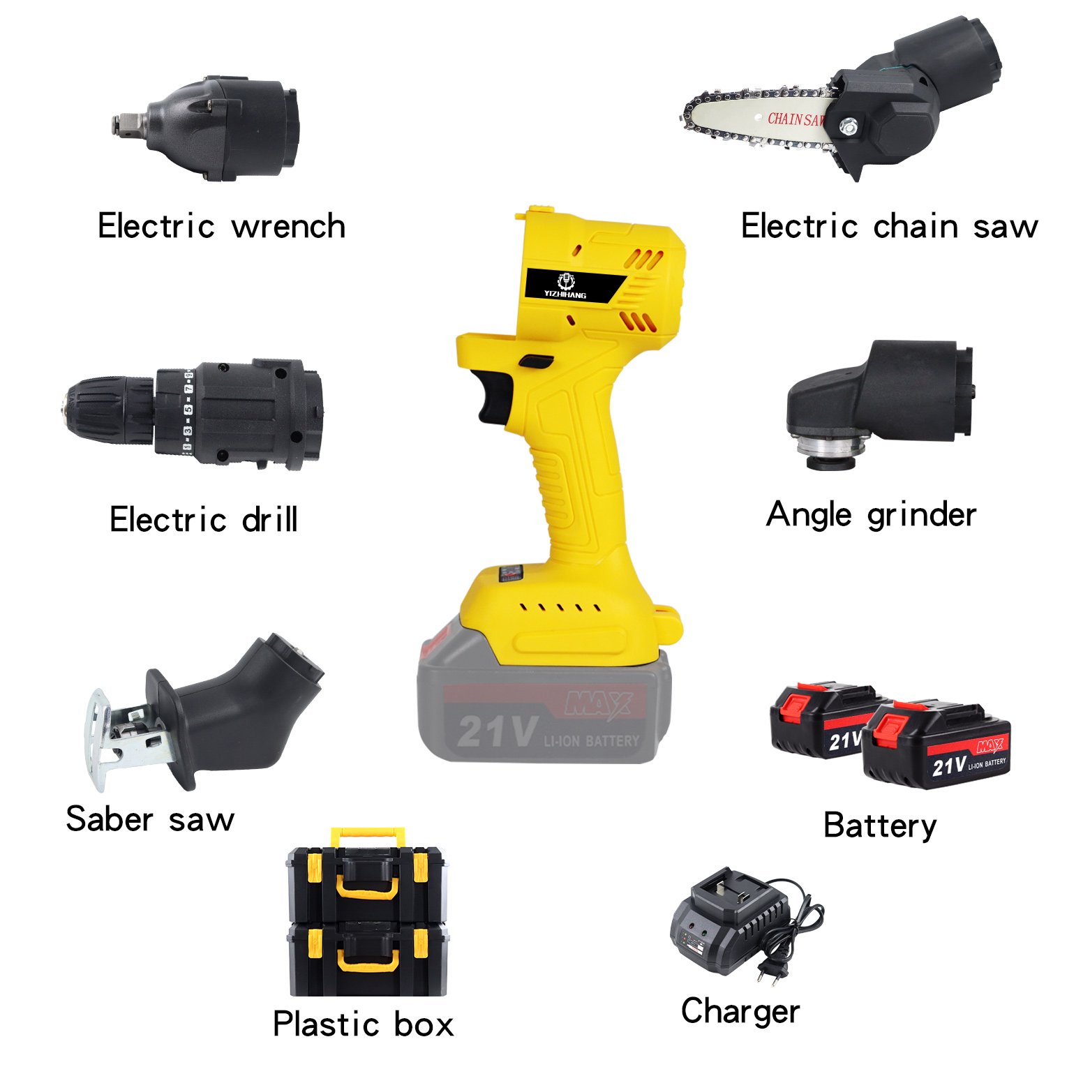 APTS Professional Power Tool Hardware Tool Set Combo Kit Set Lithium Battery Electric Tools Kit