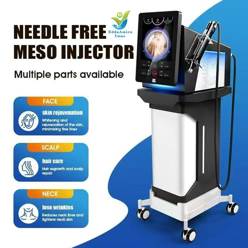 Mesotherapy Equipment Non-invasive High Pressure Needleless Injec tor Meso Therapy Gun for Spa