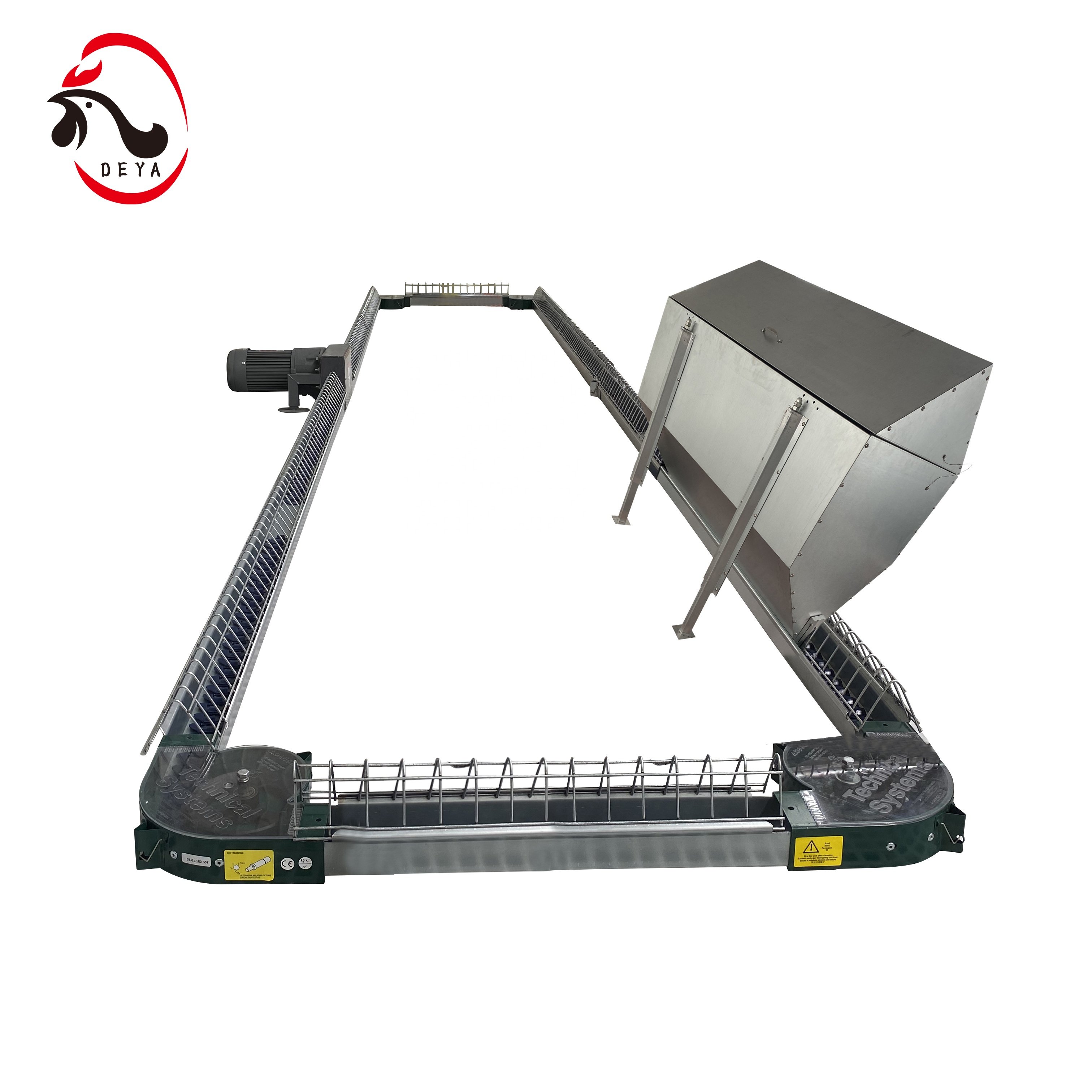 Small Capacity Henhouse Coop Farm Chicken Poultry Layer Broiler Breeder Farming Raising Growing Feed Chain Equipment System Line