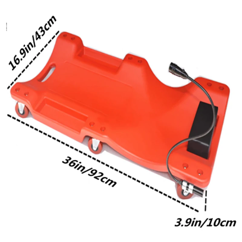 36-Inch LED Light Car Repair Board Vehicle Service Maintenance Tool with Skateboard Spare Parts Body Repair Equipment