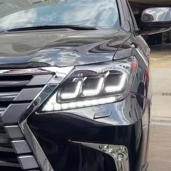High-Equipped LED Turning Headlight for 2012 Lexus LX570 Day Running Light Car Accessories New Condition Body Kit Headlamp