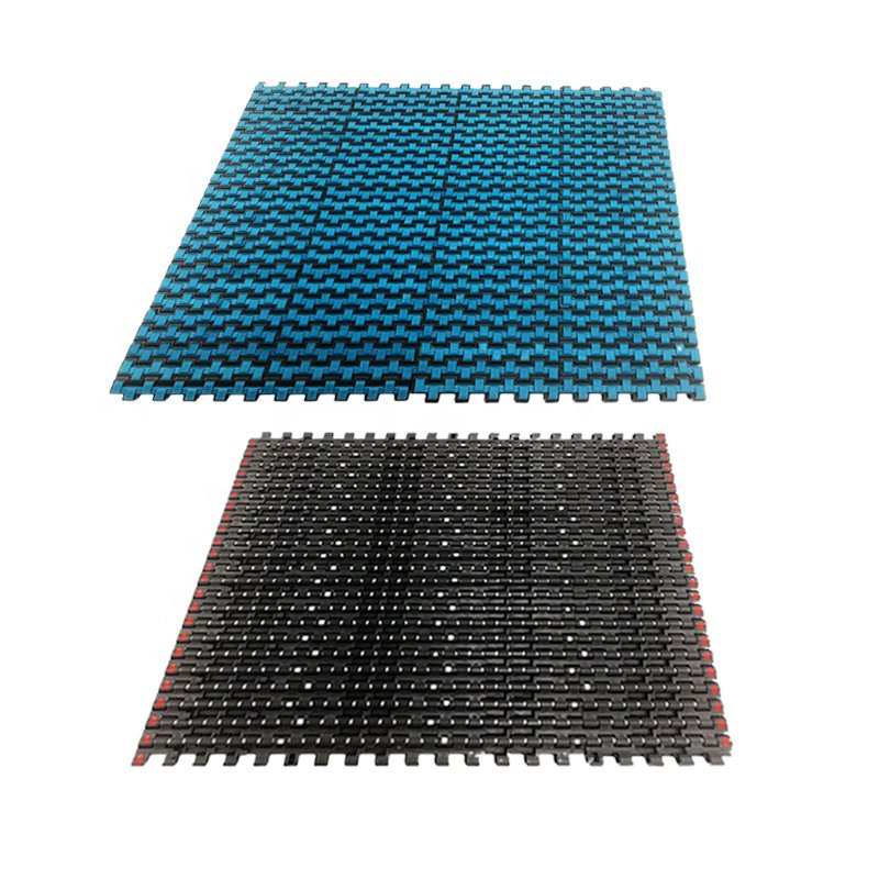 Roller top modular plastic conveyor belts for food