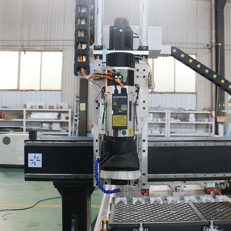 Most Popular High-efficiency Woodworking Carving Machine ATC Cnc Router 1325 4 Axis Wood With a Linear Tools Replacement Device