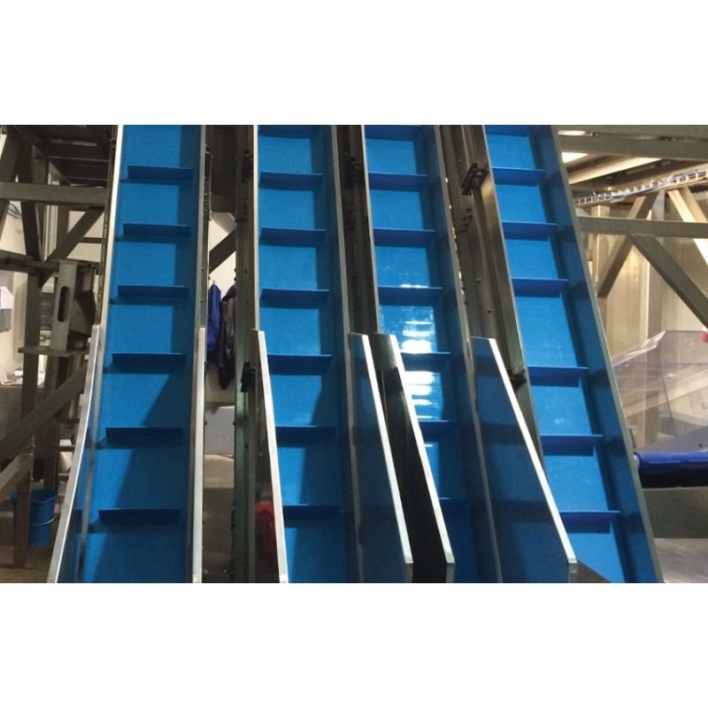 Food Safe Elevating Thermoplastic Conveyors Belts For Meat & Poultry