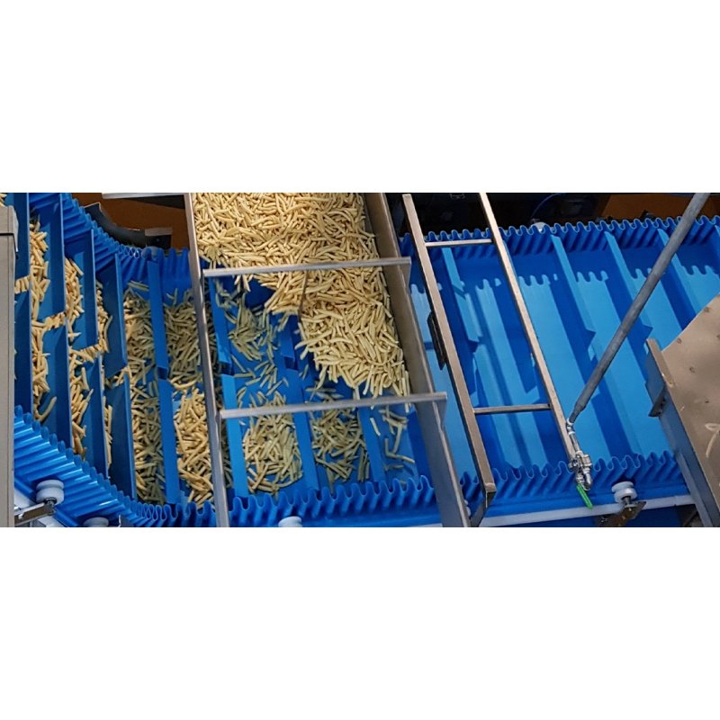 Food Safe Elevating Thermoplastic Conveyors Belts For Meat & Poultry