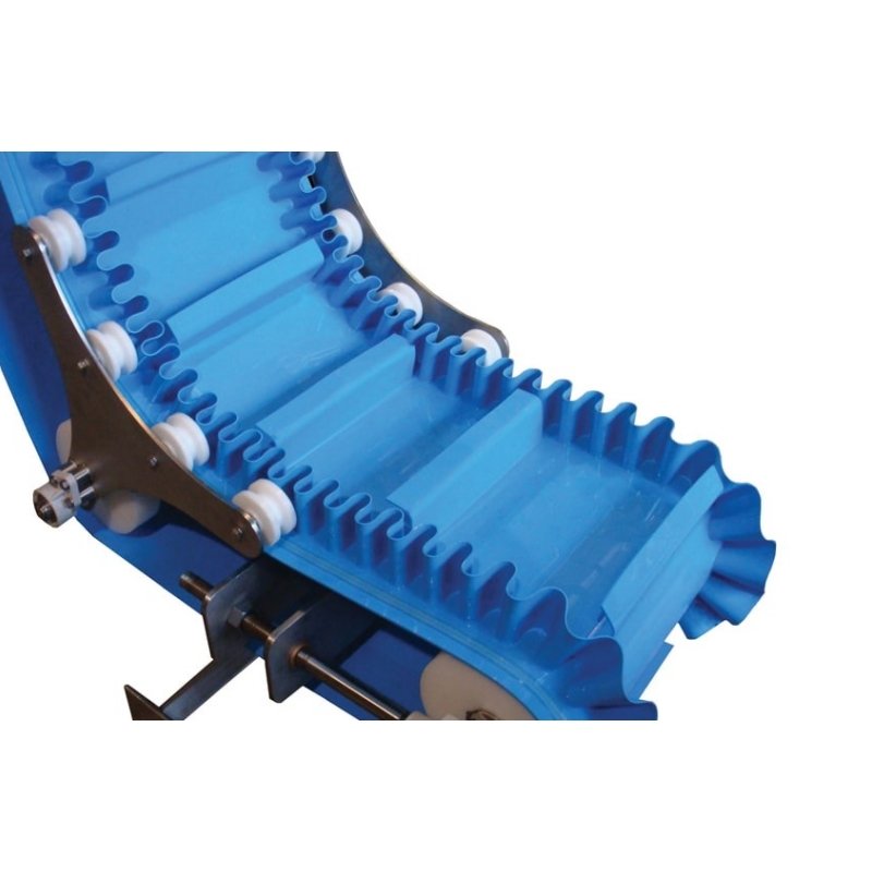Food Safe Elevating Thermoplastic Conveyors Belts For Meat & Poultry