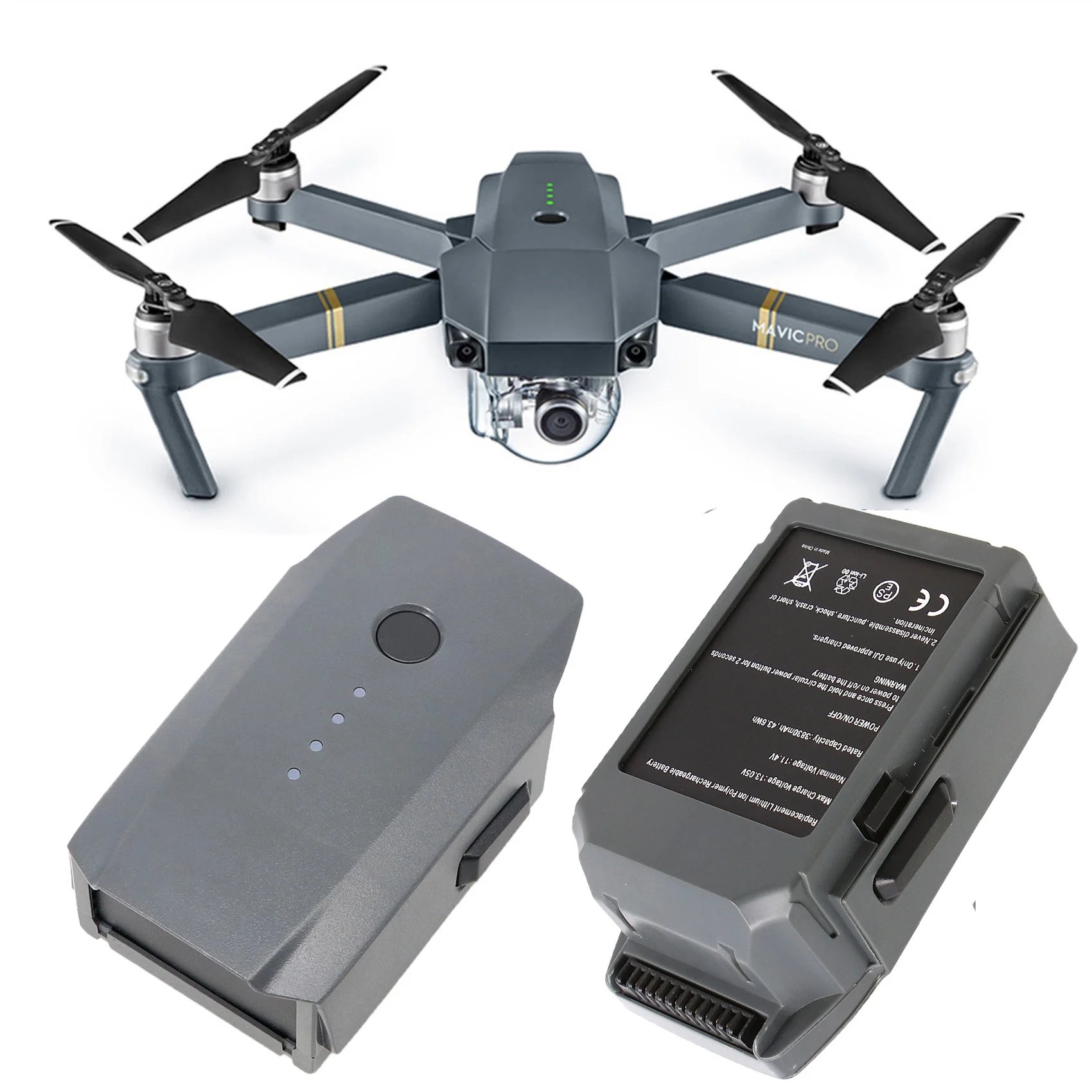 15.4V 3850mAh 59.29Wh Li-Poly Intelligent Replacement LiPo Mavic 2 Pro Flight Time UAV RC Drone Accessories Batteries