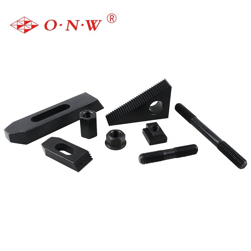 Other Machine Tool Accessories 58pcs Steel Clamping Kit M8 M10 M12 M14 M16 M18 M20 T Nut Clamping Kit Plastic Box Provided 1set