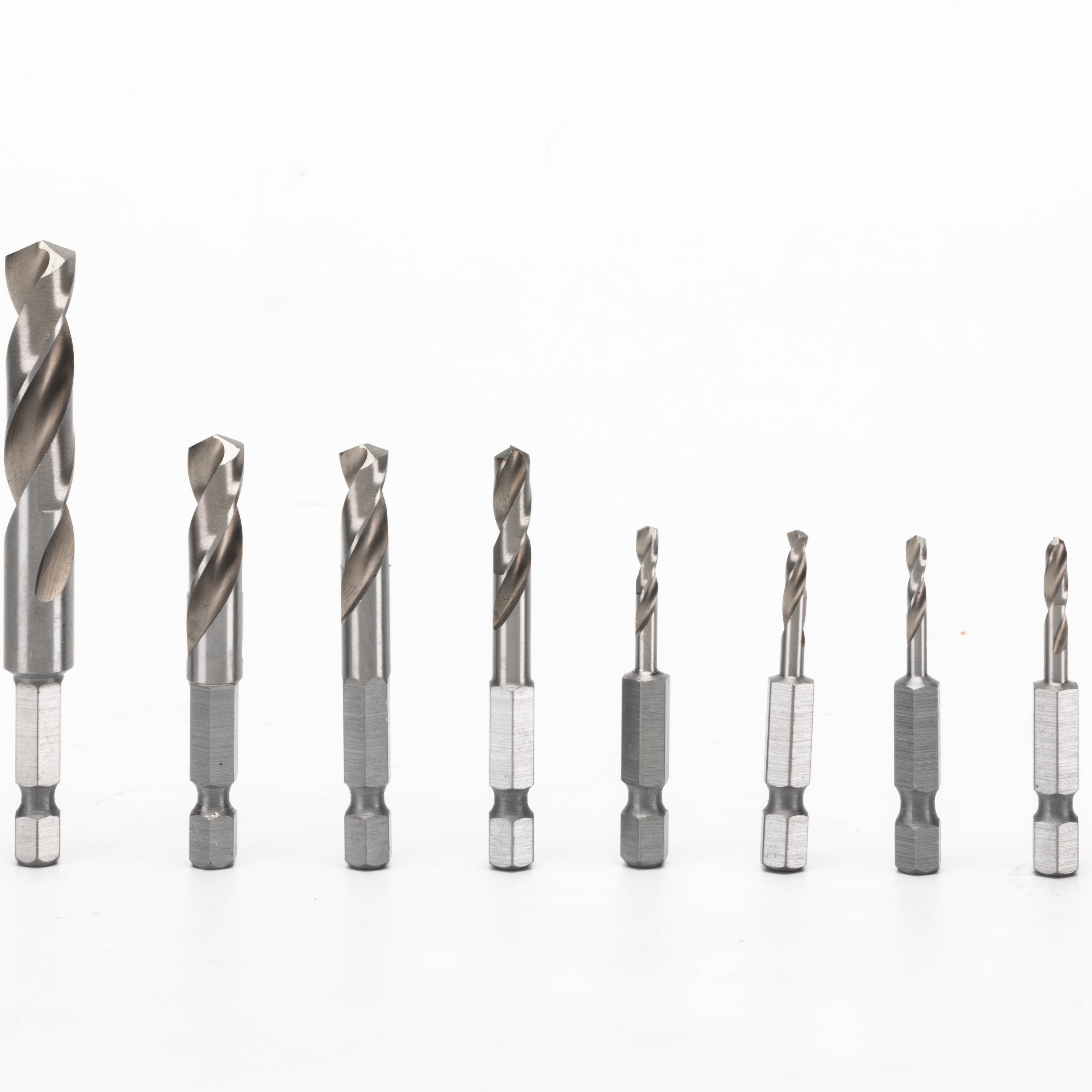 TOOLWAY Hotsale Hexagonal shank short drill bit HSS twist drill bit power tool accessories