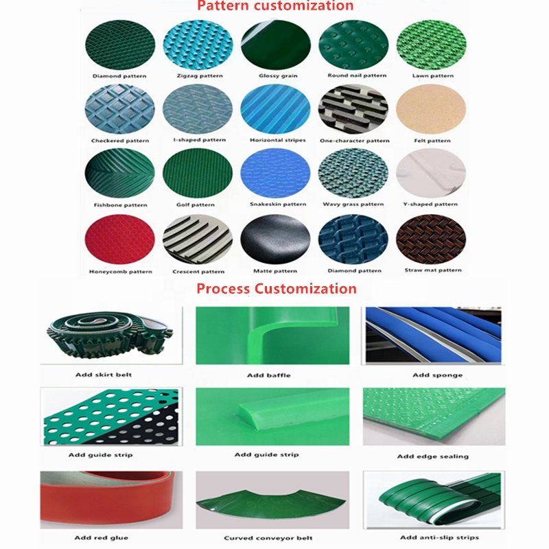 OEM Oil Resistant Corrosion Resistant No Odor Residue Fried Food Add Guide Strips To Prevent Deviation White Homogeneous Belts