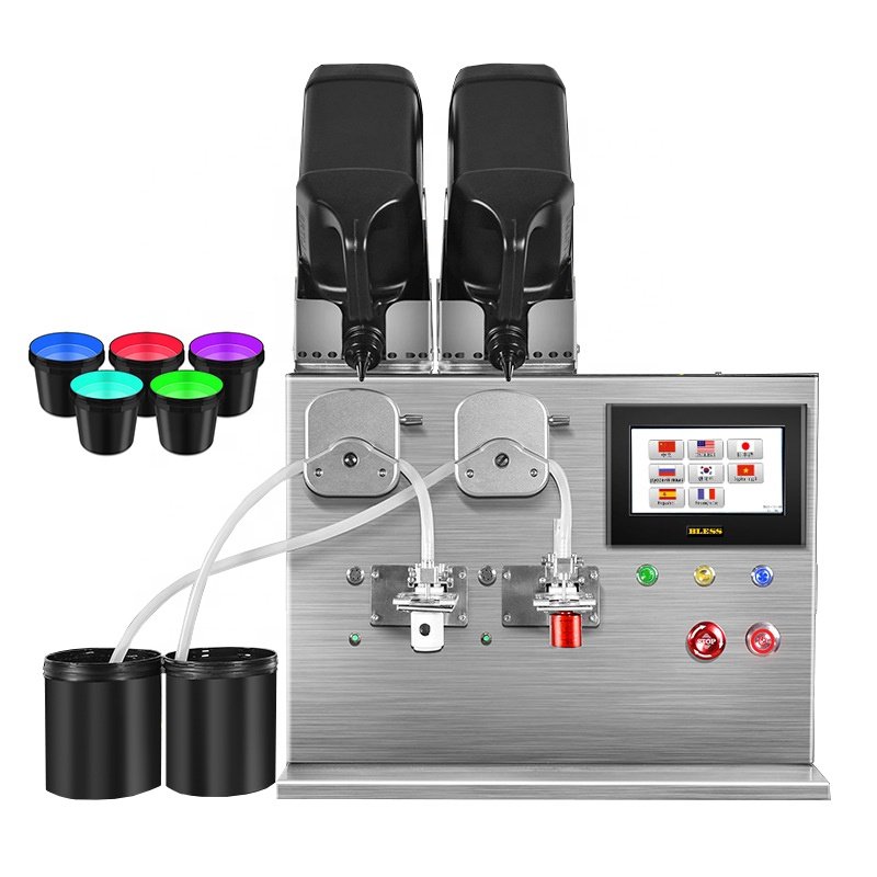 Automatic Viscous Cosmetics Liquid Foundation Vial Filler Lip Gloss Mascara Filling Machine for Make-up Products