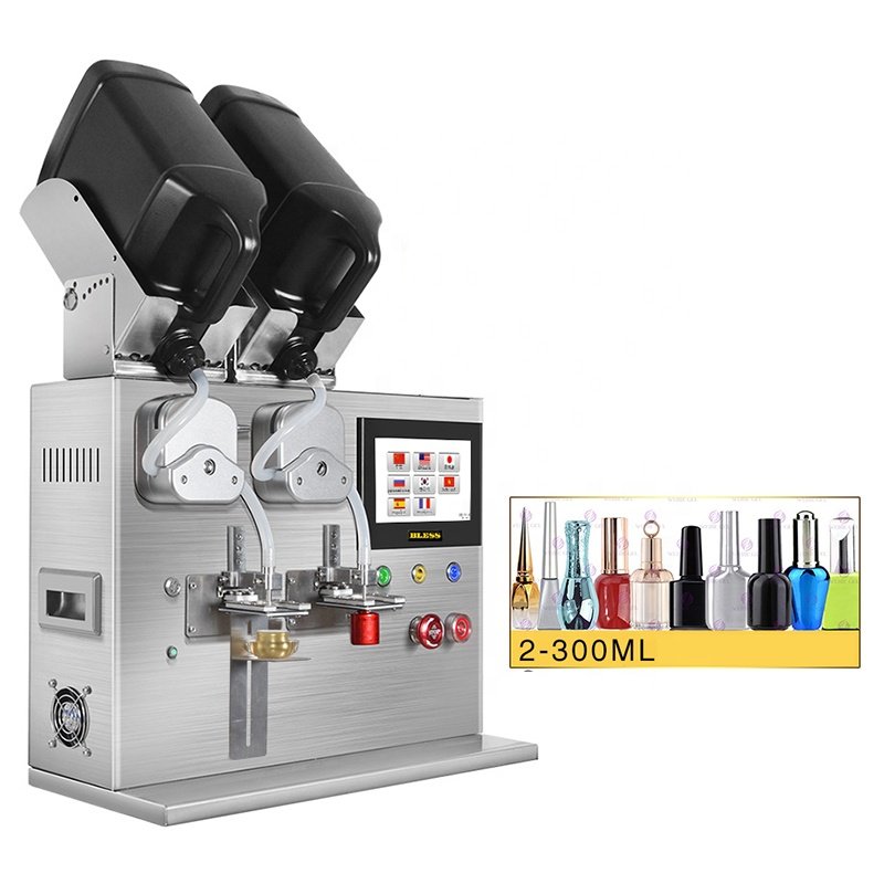 Automatic Viscous Cosmetics Liquid Foundation Vial Filler Lip Gloss Mascara Filling Machine for Make-up Products