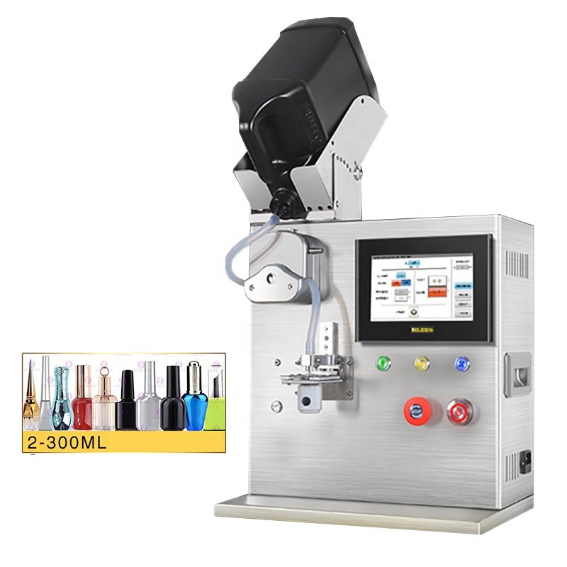 Automatic Viscous Cosmetics Liquid Foundation Vial Filler Lip Gloss Mascara Filling Machine for Make-up Products