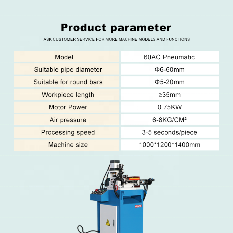 Automatic pipe/bar end chamfering machine single head chamfering machine
