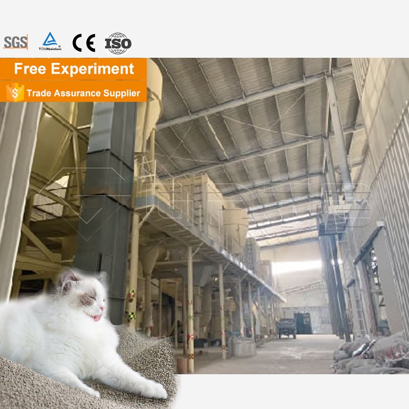 Irregular Cat Litter Automated Auto Weighing Mixing Cat Litter Line Precise Formula Control Quality